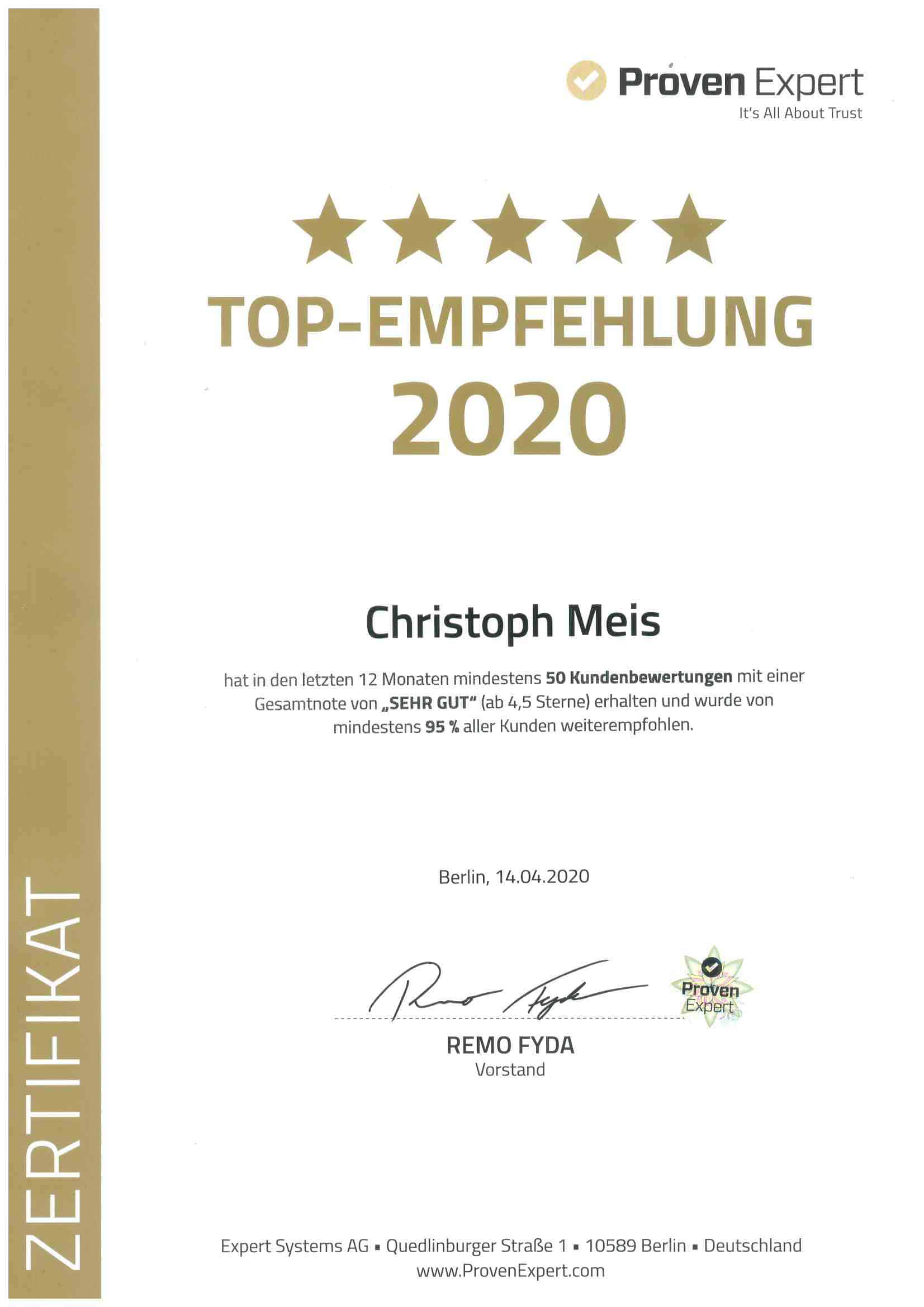 Top-Empfehlung-2020-Versicherungsmakler-Christoph-Meis